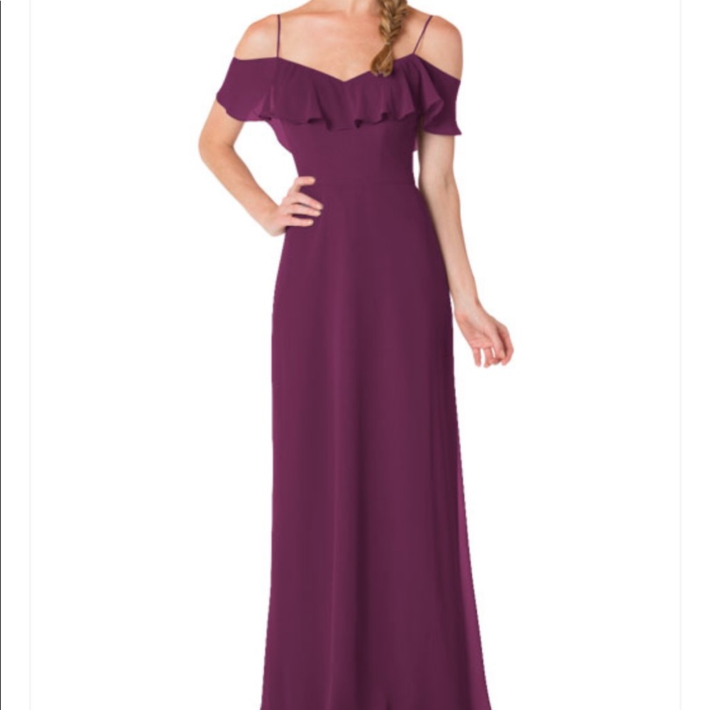 Bari Jay bridesmaid gown 1730 raspberry size 2